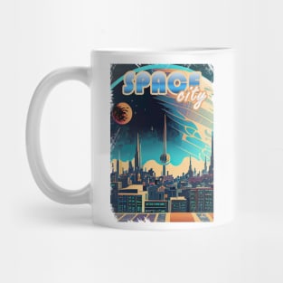 Vintage Space City Mug